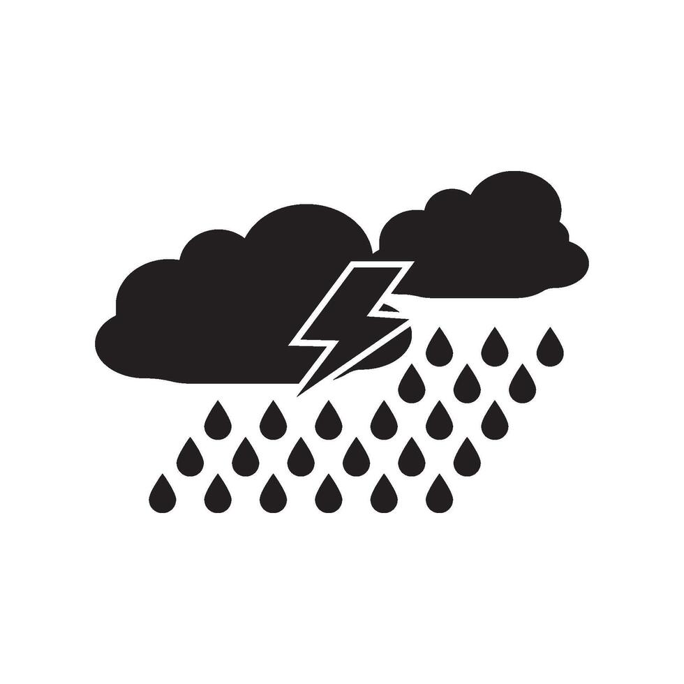 regn moln symbol ikon design, vektor illustration