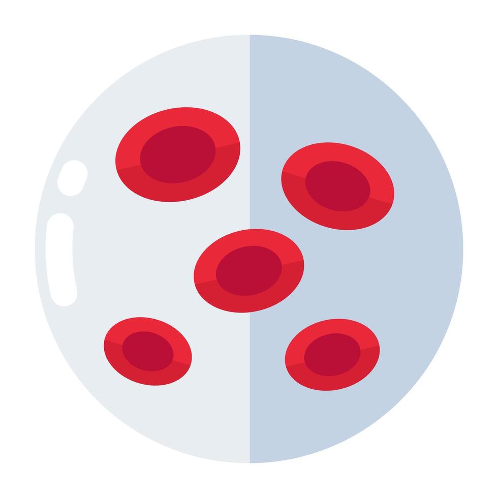 modisch Design Symbol von rot Blut Zellen vektor