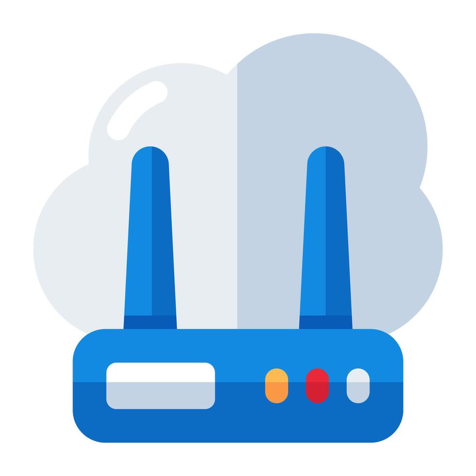 perfekt design ikon av moln router vektor