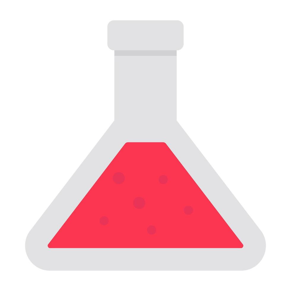 trendiges vektordesign des chemischen experimentes vektor