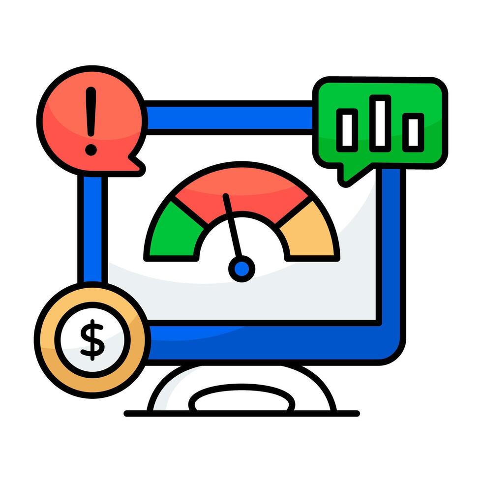 modern design ikon av systemet hastighet optimering vektor