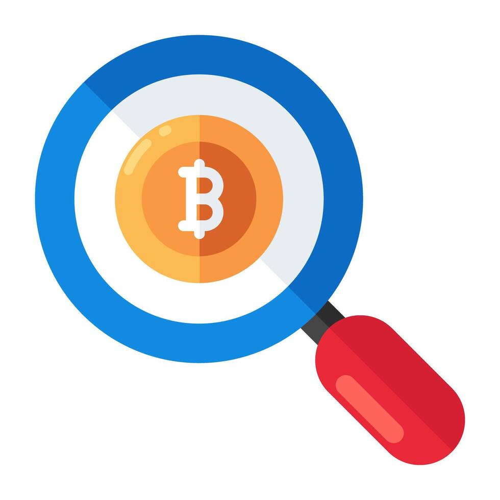 ein Icon-Design von Bitcoin vektor