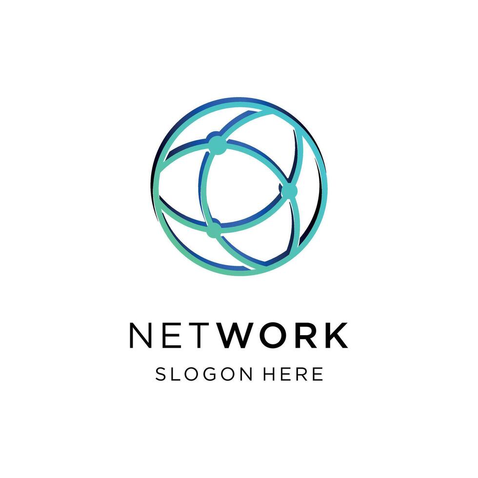 Welt Technologie Logo kreativ Netzwerk Symbol verbinden global Design Konzept eps 10 vektor