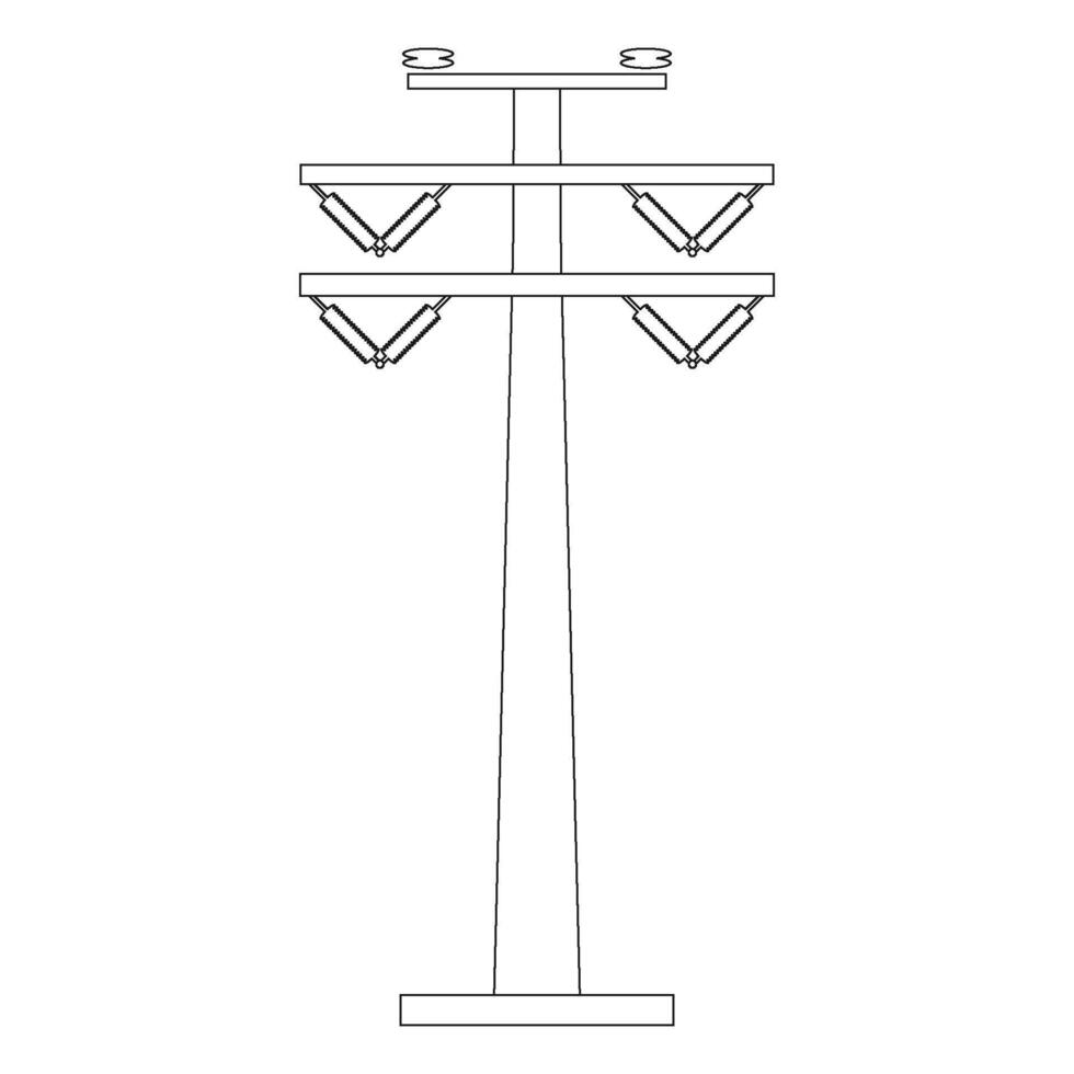 elektrisk Pol ikon vektor