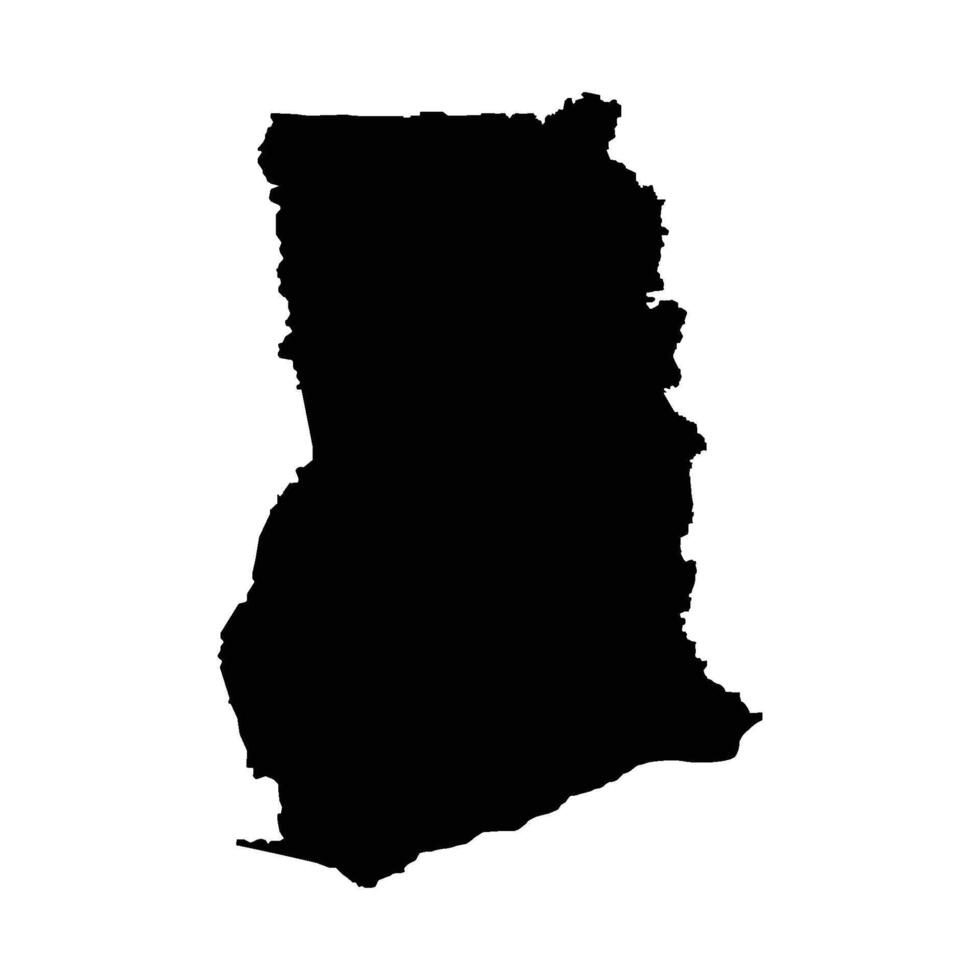 Ghana Karte Symbol Vektor