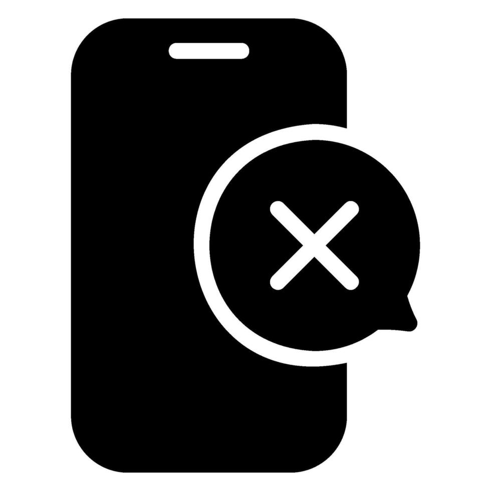 Smartphone-Glyphensymbol vektor