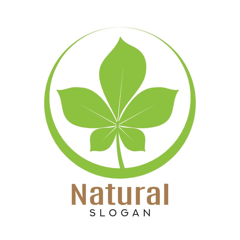 natürliches Logo-Design vektor