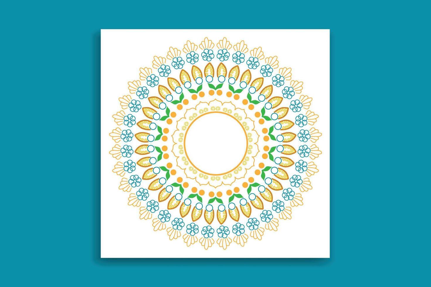 Mandala Design Vorlage Vektor