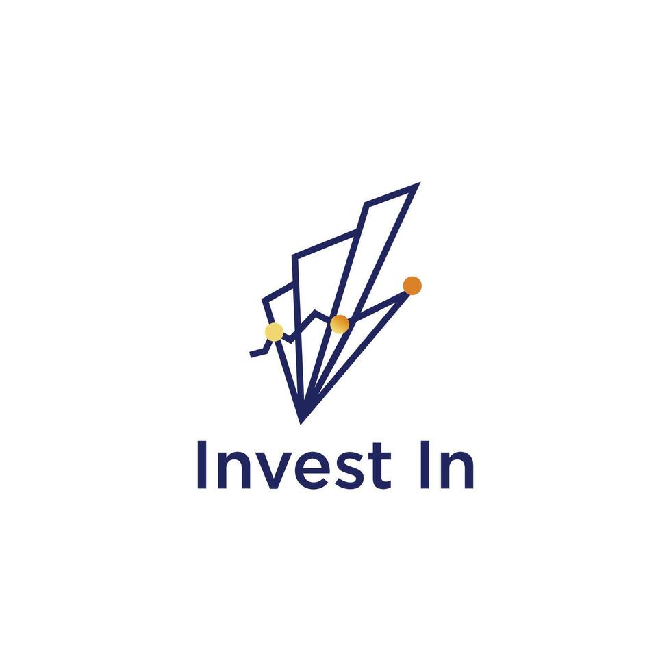 einfach Logo zum finanziell Unternehmen. vektor