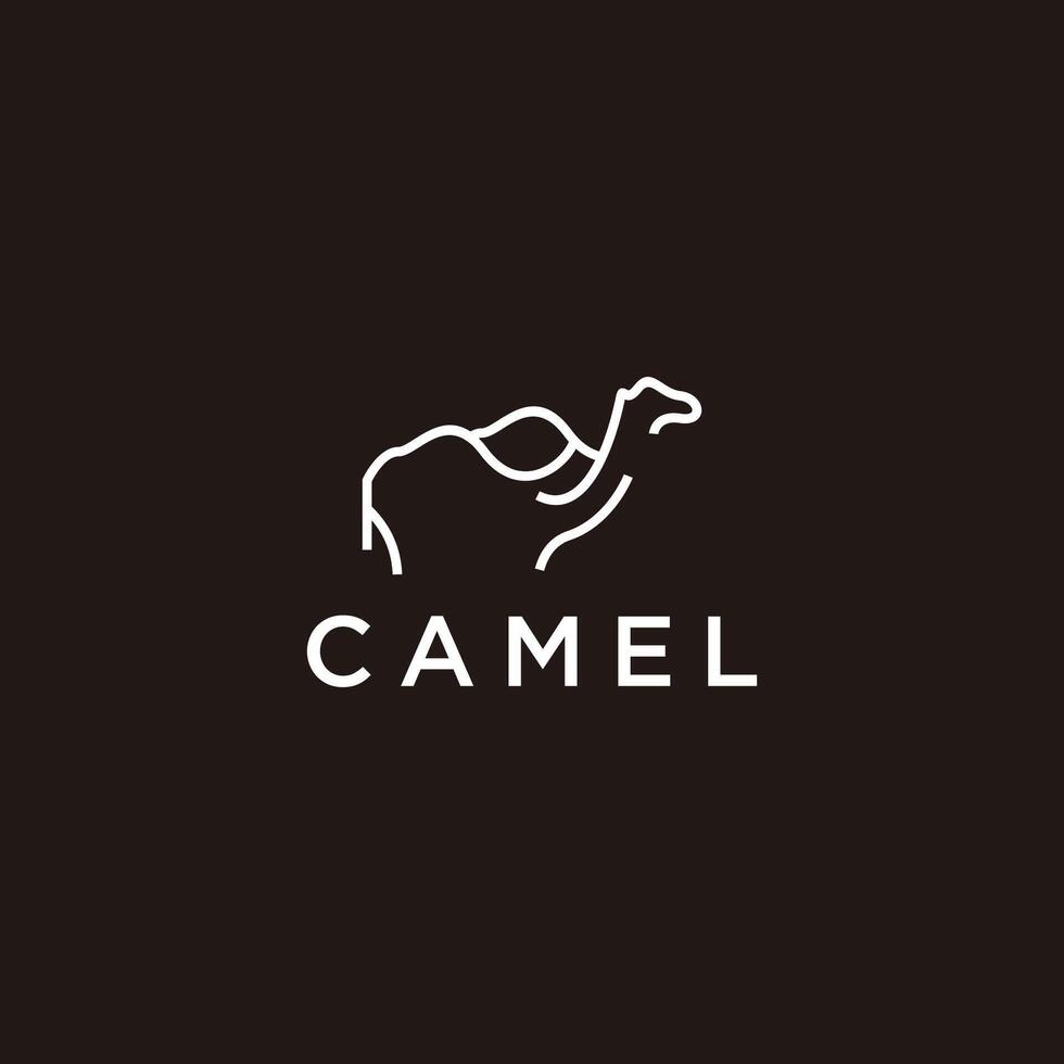 kamel logotyp vektor ikon design mall
