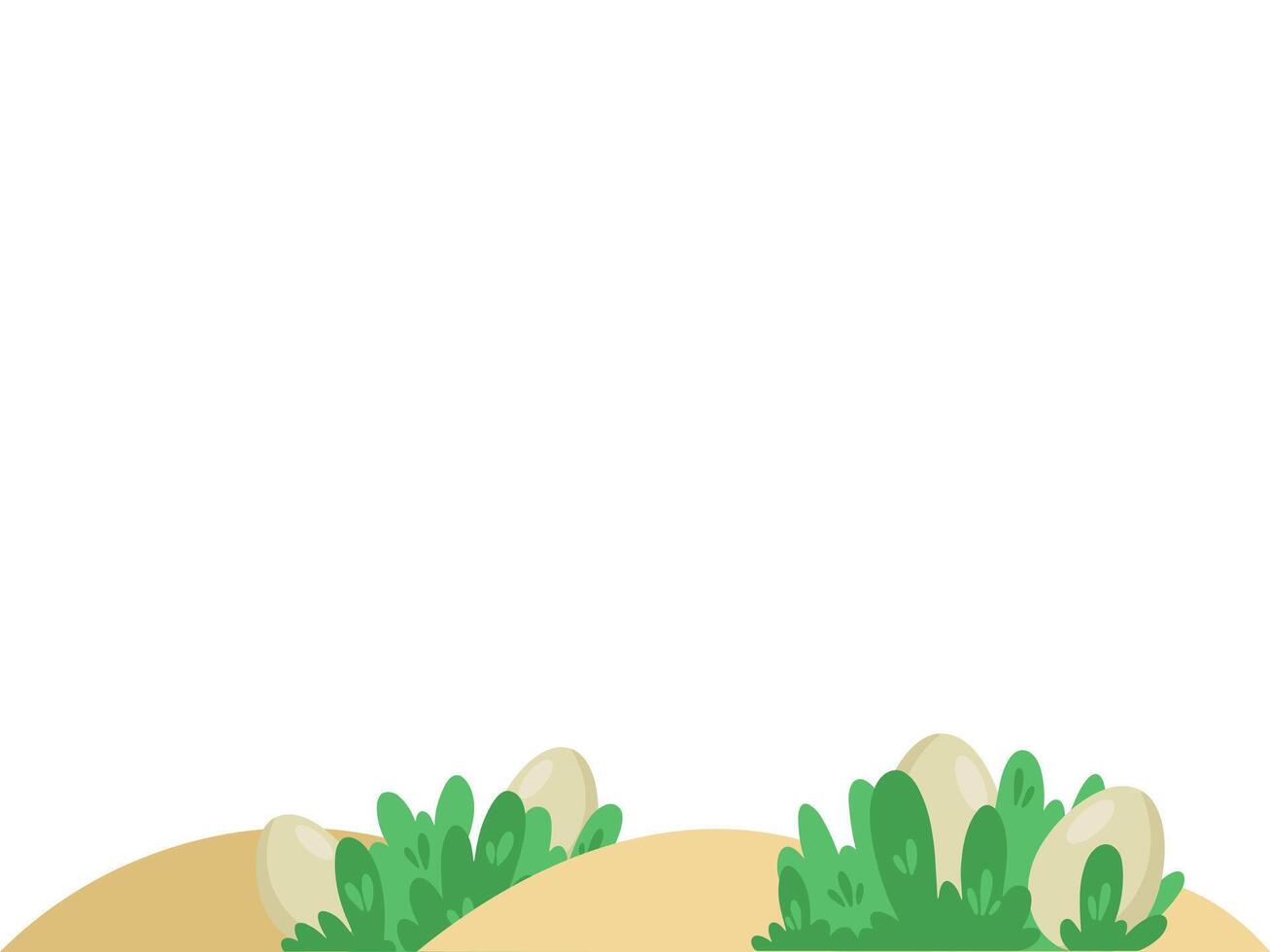 påsk ägg i gräs illustration vektor
