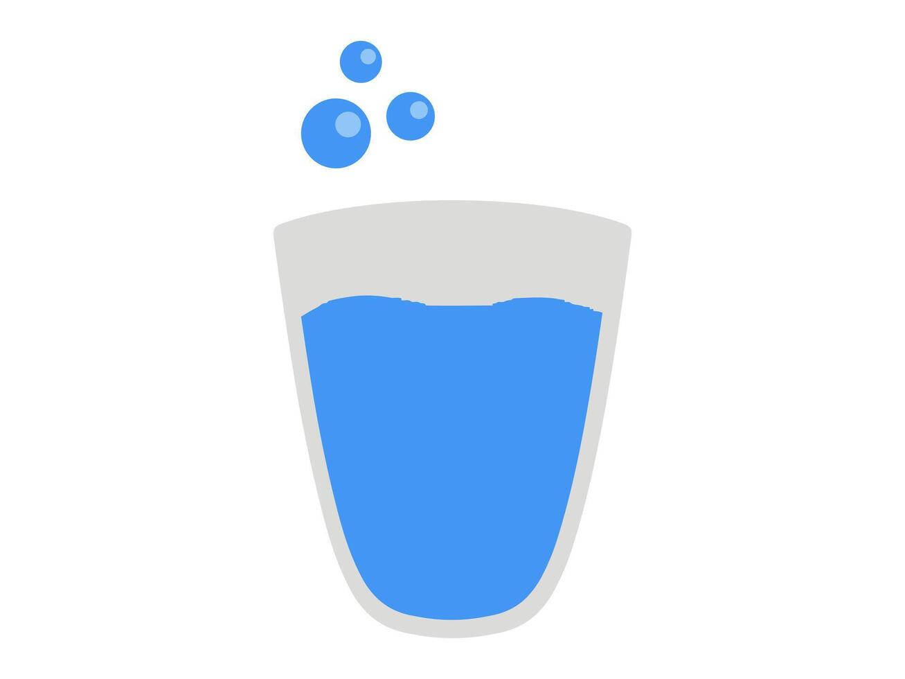 Wasser im Glas Illustration Hintergrund vektor