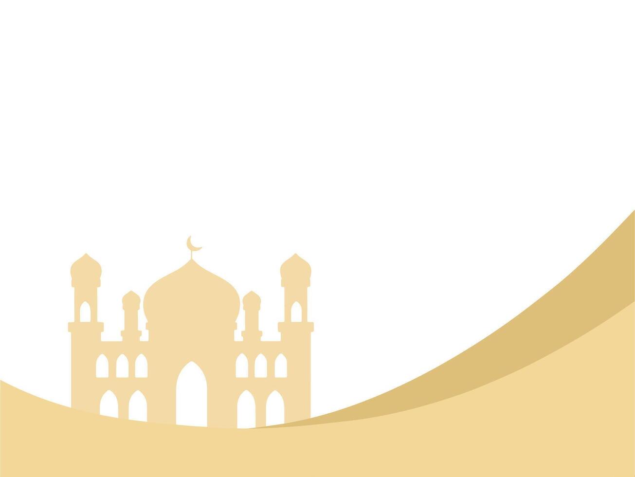 Moschee Ramadan Rahmen Hintergrund Illustration vektor