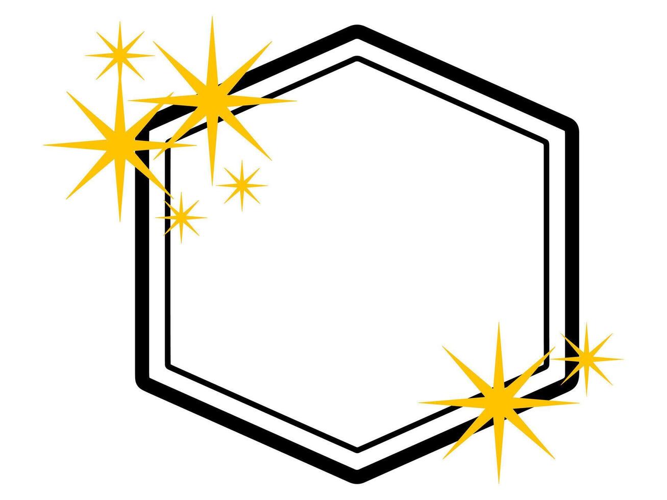 golden Sterne Rahmen Hintergrund Illustration vektor