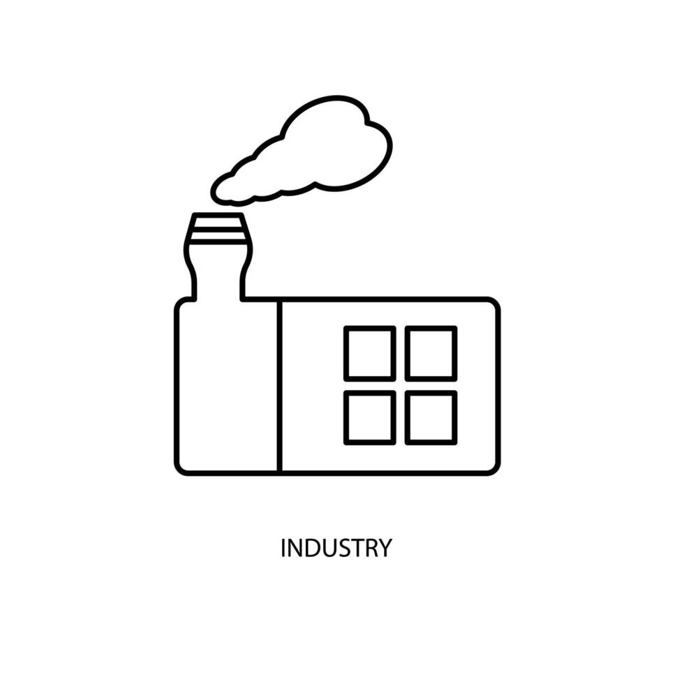 Industrie Konzept Linie Symbol. einfach Element Illustration. Industrie Konzept Gliederung Symbol Design. vektor