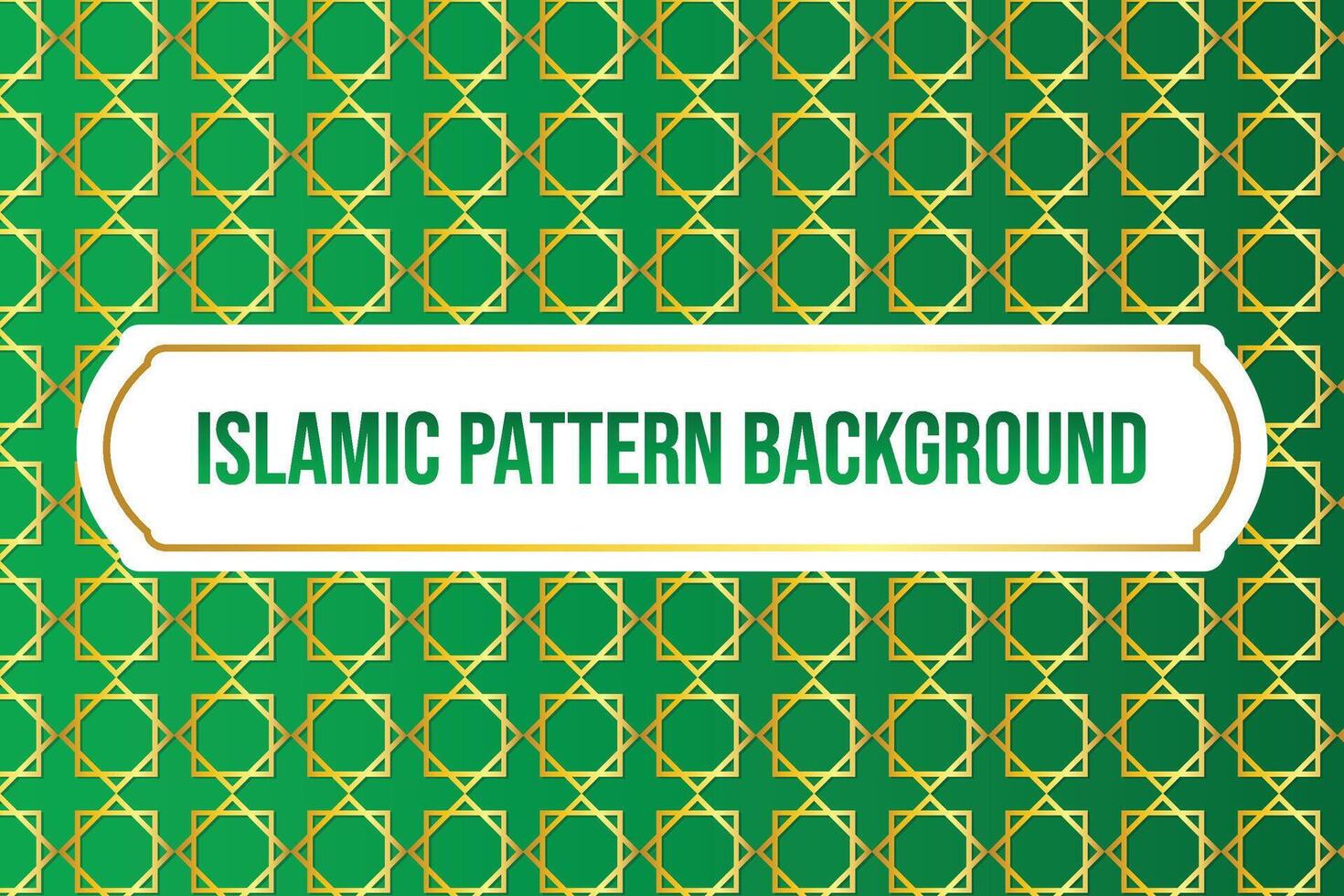 islamisch Grün Muster Hintergrund vektor