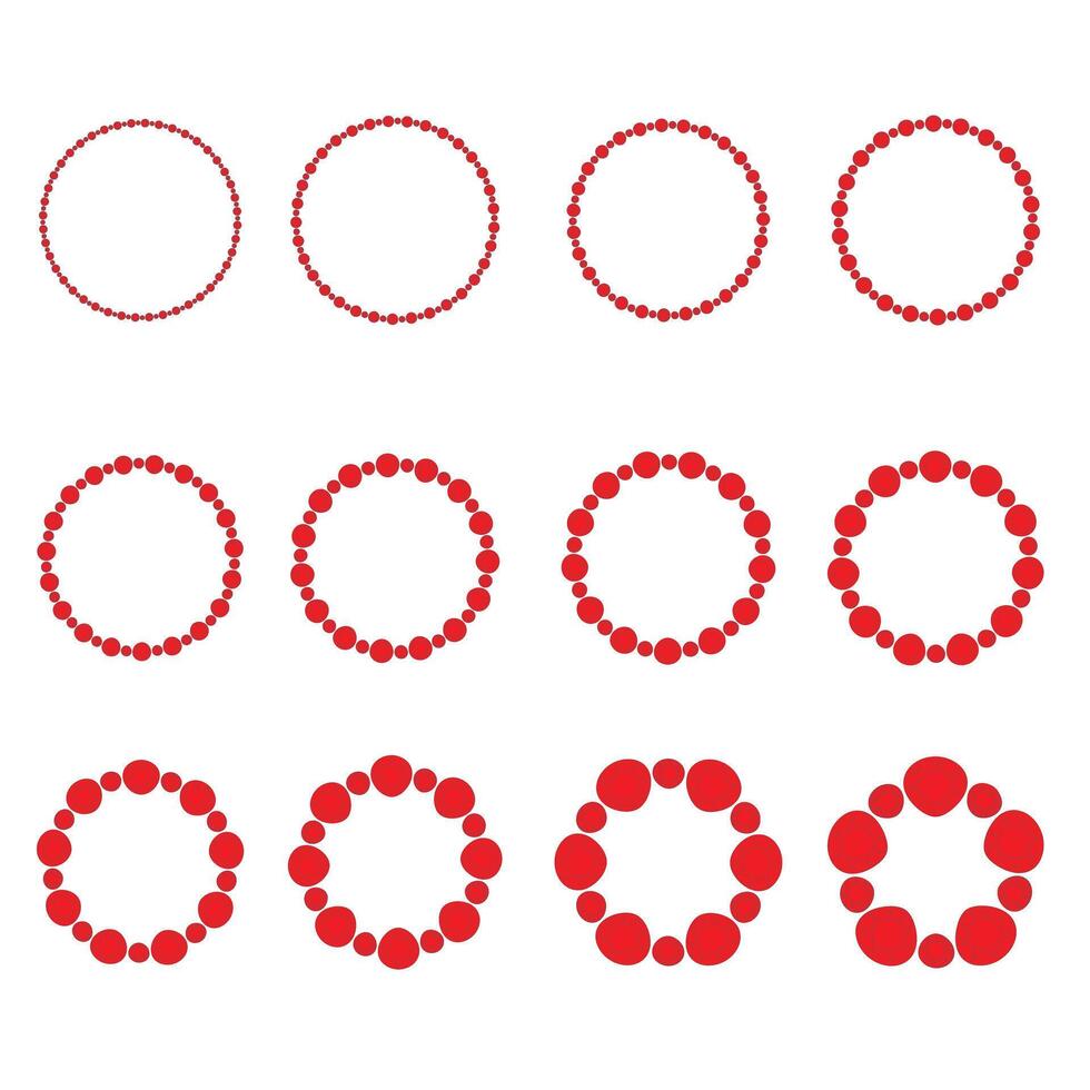 uppsättning av grunge borsta element design, cirkel logotyp design vektor