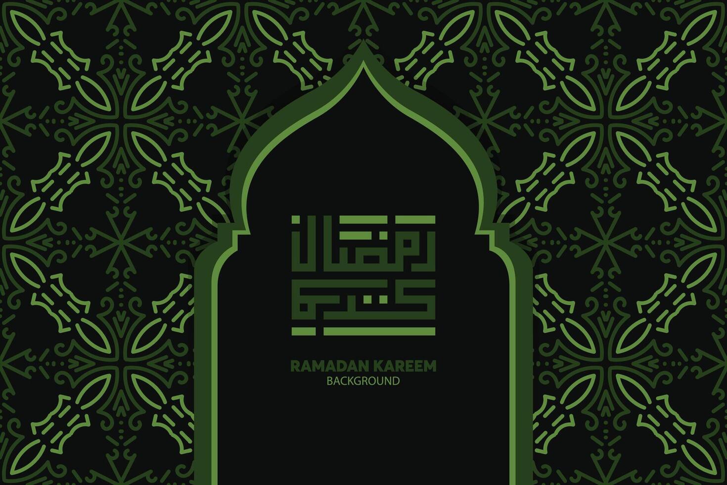 Ramadan kareem islamisch Design mit Arabisch Muster und Kalligraphie vektor