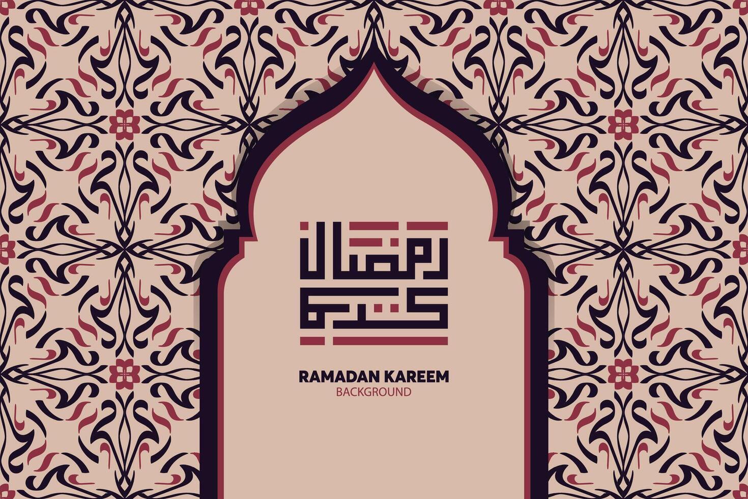 Ramadan kareem im Arabisch Kalligraphie Gruß Karte, das Arabisch Kalligraphie bedeutet, großzügig Ramadan, Vektor