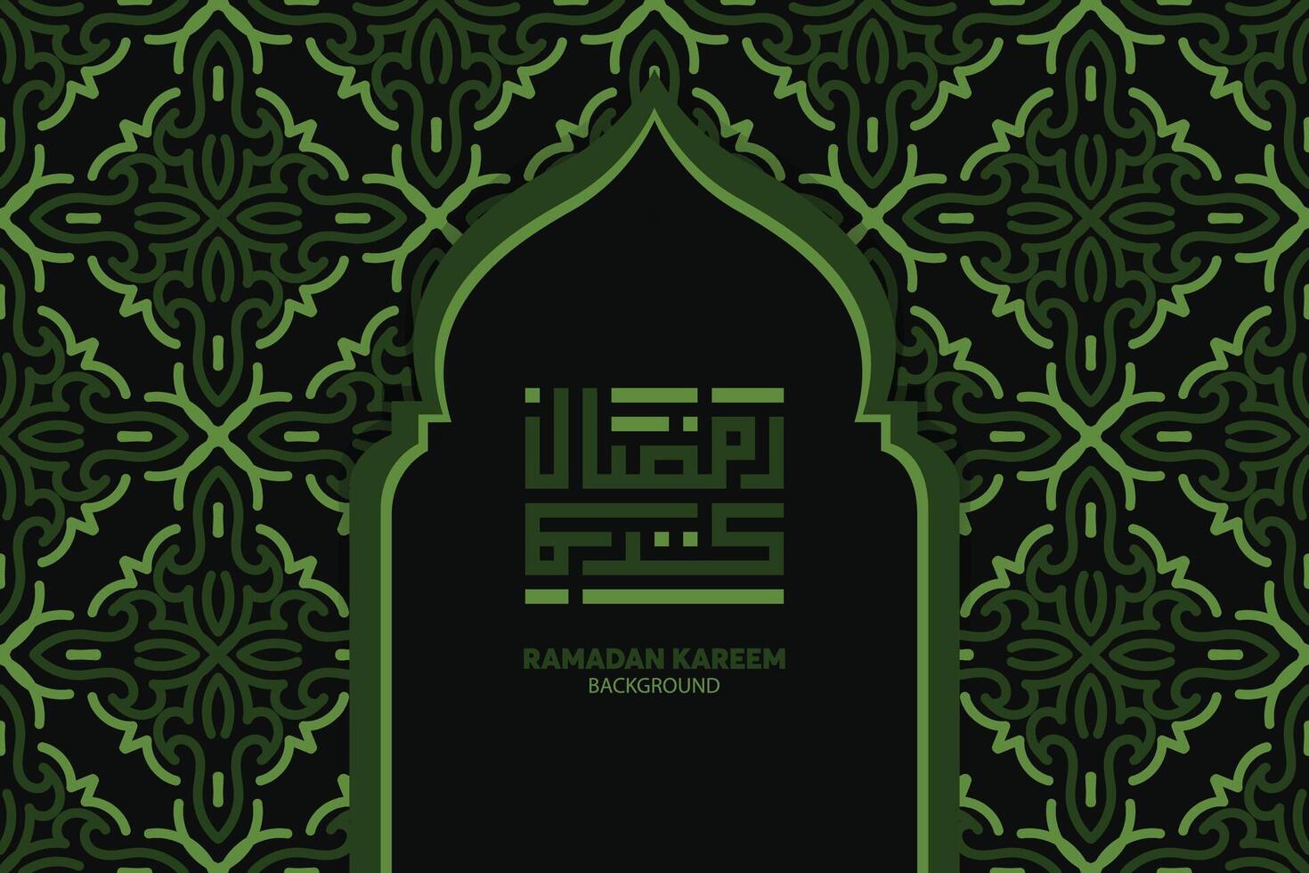 ramadan kareem islamic design med arabicum mönster och kalligrafi vektor