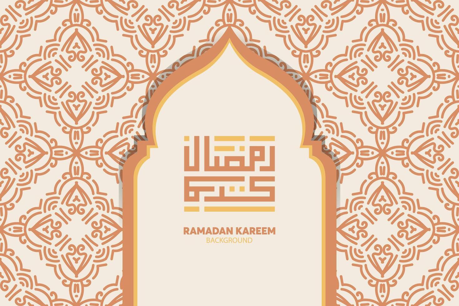 Ramadan kareem im Arabisch Kalligraphie Gruß Karte, das Arabisch Kalligraphie bedeutet, großzügig Ramadan, Vektor