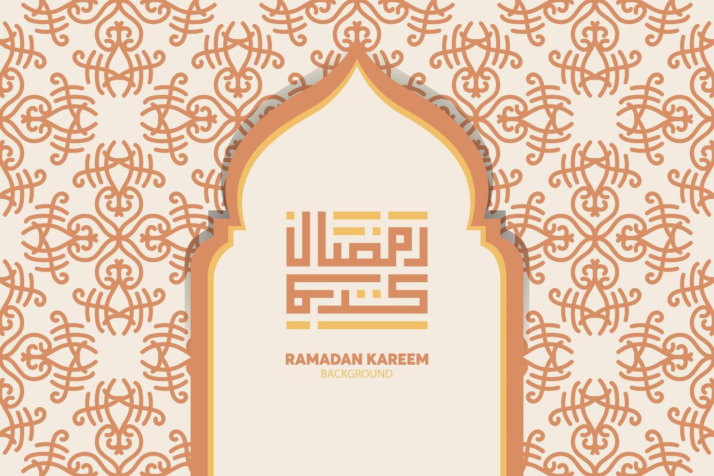 Ramadan kareem im Arabisch Kalligraphie Gruß Karte, das Arabisch Kalligraphie bedeutet, großzügig Ramadan, Vektor