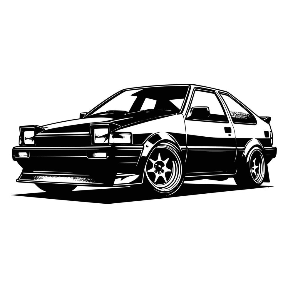 jdm bil illustration vektor