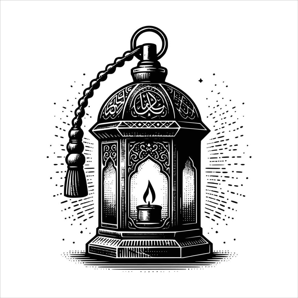 islamic ramadan mubarak illustration för dekoration eller hälsning kort och etc vektor