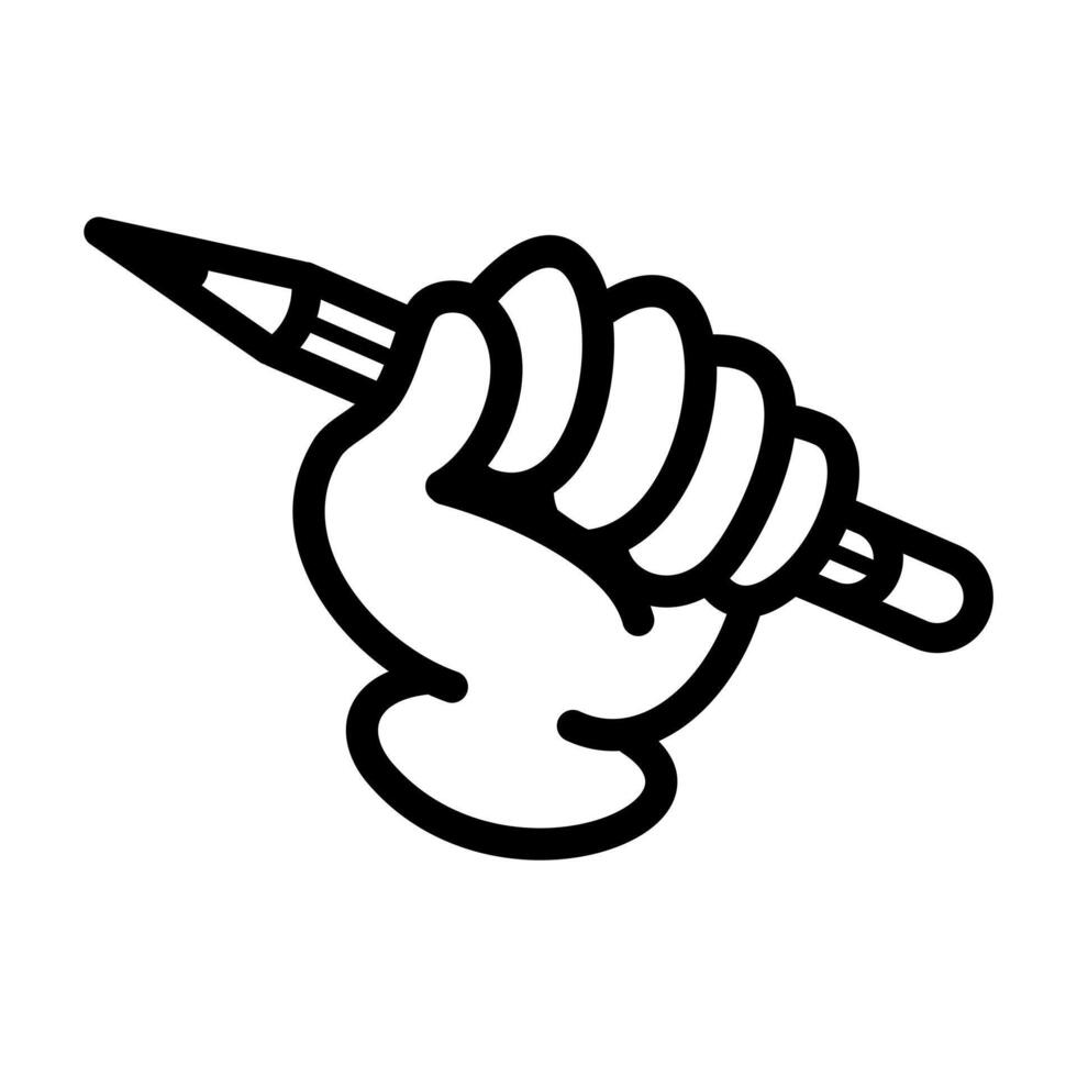 hand innehav pennor, design element för logotyp, affisch, kort, baner, emblem, t skjorta. vektor illustration