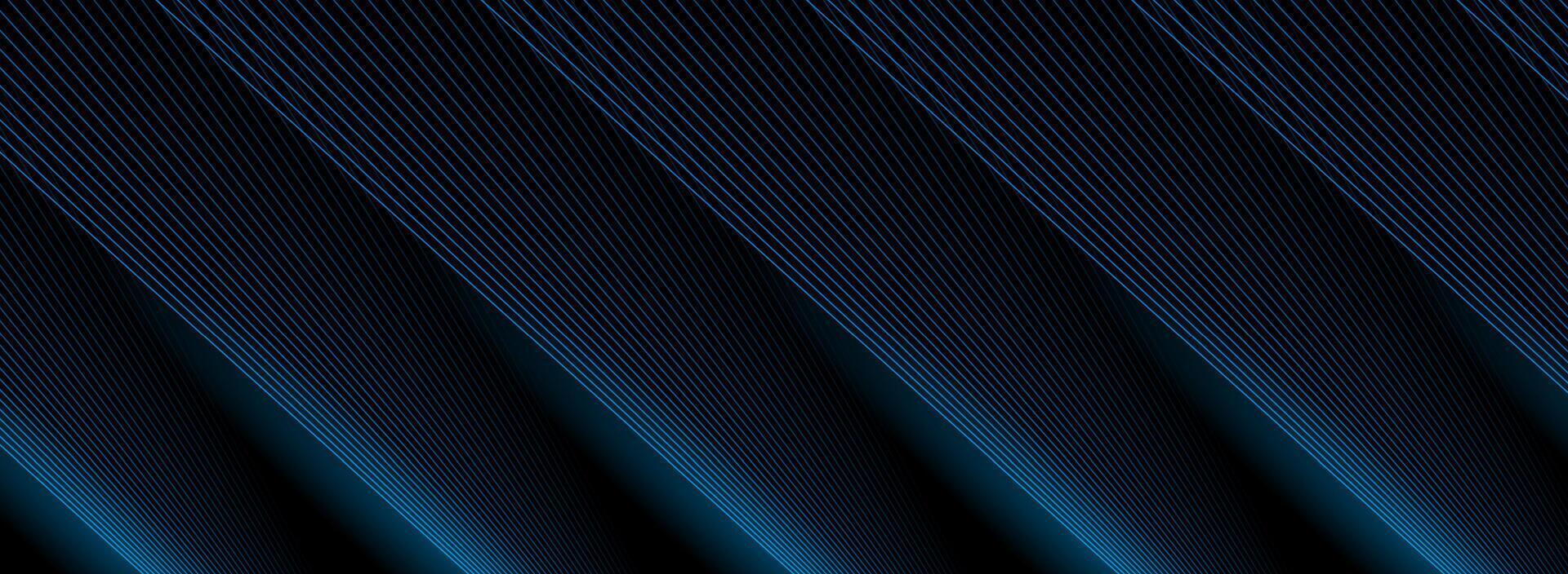 Blau minimal Linien abstrakt futuristisch Technik Hintergrund vektor