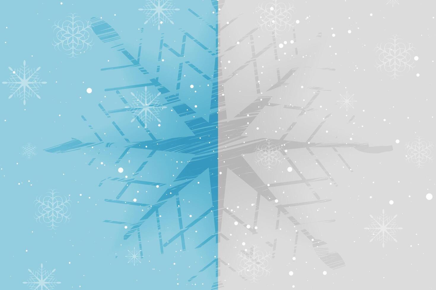 Blau und grau Winter Hintergrund mit Grunge Schneeflocke vektor