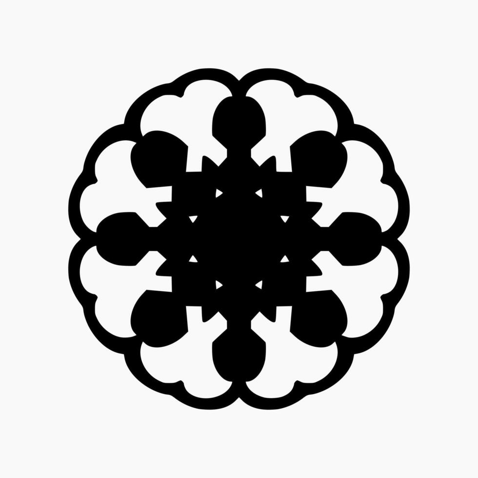 islamisch geometrisch. abstrakt Mandala. ethnisch dekorativ Element. Islam, Arabisch, indisch, und Ottomane Motive vektor