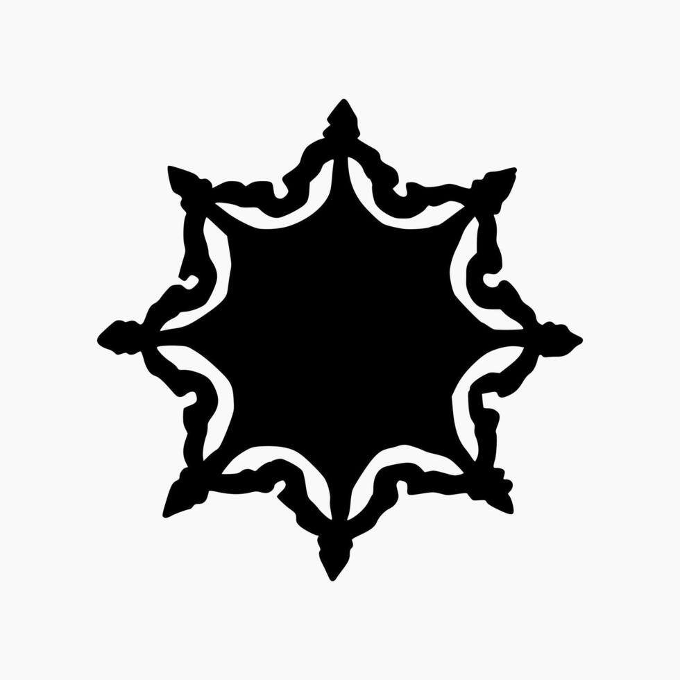 islamic geometrisk. abstrakt mandala. etnisk dekorativ element. islam, arabiska, indian, och ottoman motiv vektor