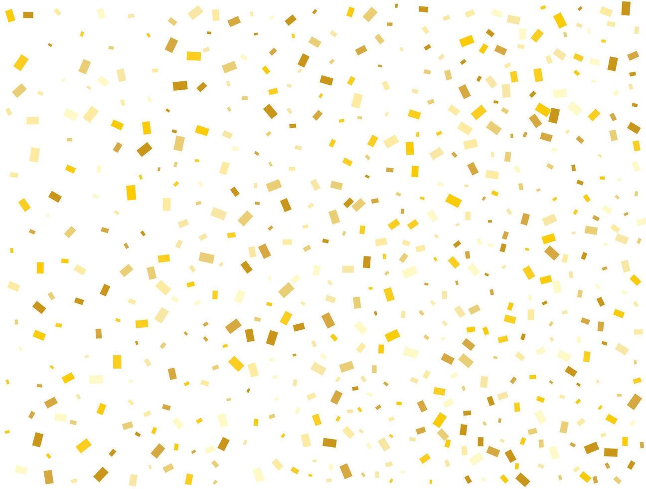 Weihnachten golden Rechtecke Konfetti Hintergrund. Vektor Illustration