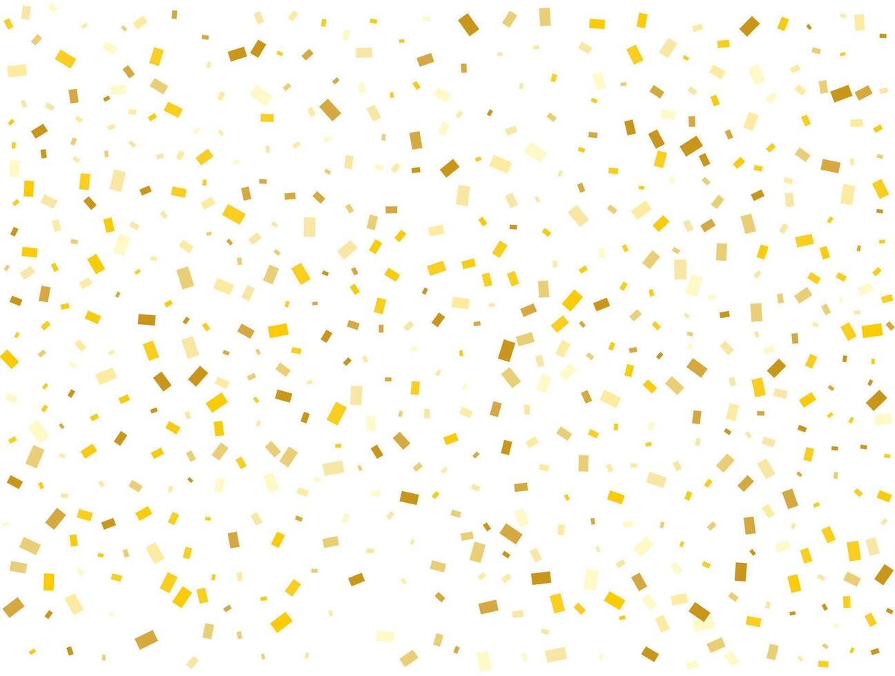 Weihnachten golden Rechtecke Konfetti Hintergrund. Vektor Illustration