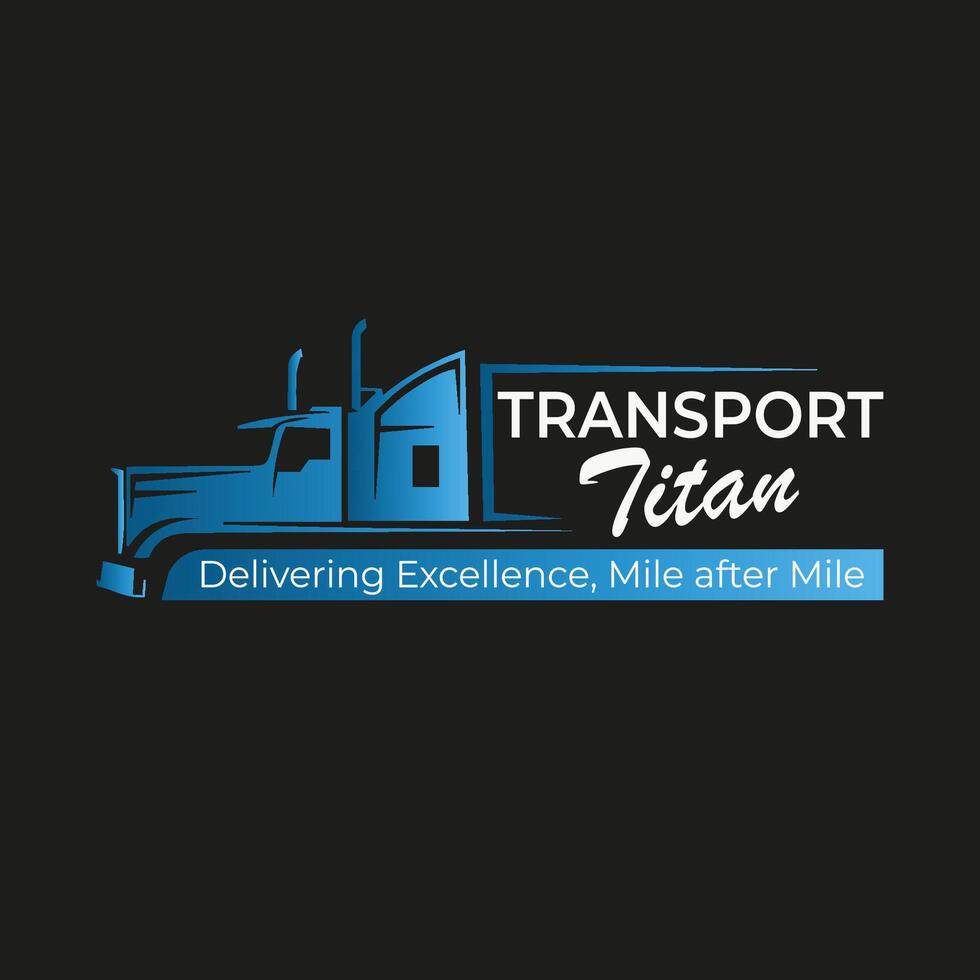 LKW Transport logistisch Logo Design Vektor