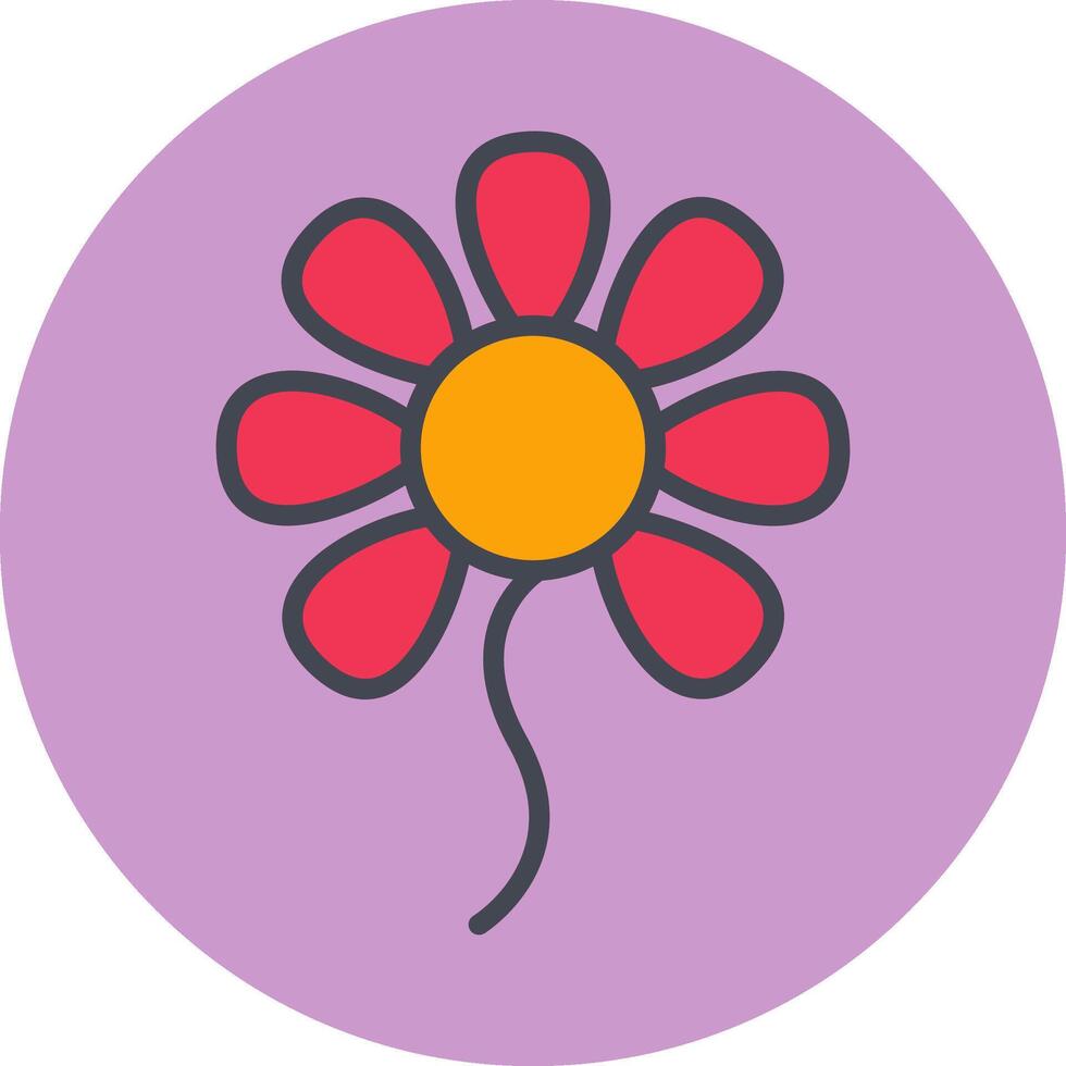 Vektorsymbol für kleine Blumen vektor