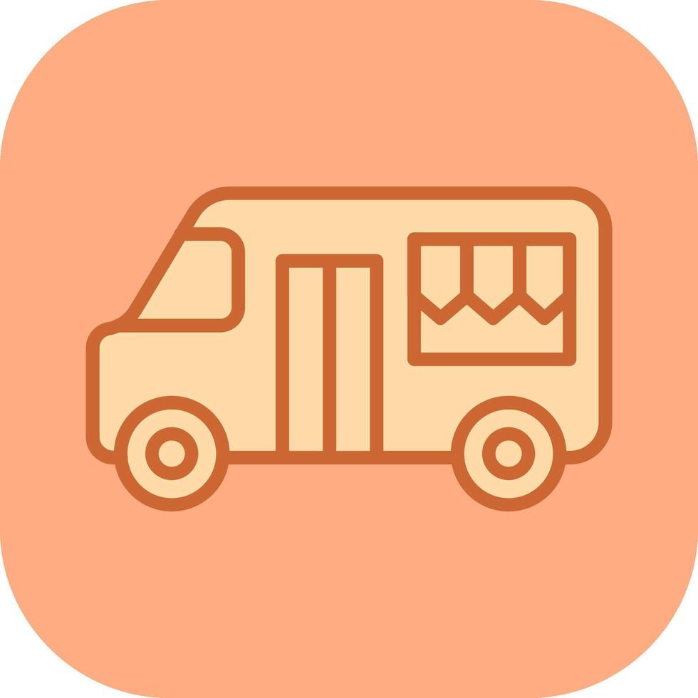 Fast-Food-LKW-Vektorsymbol vektor