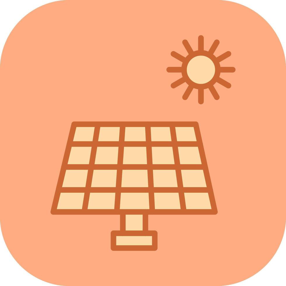 Vektorsymbol für Solarpanel vektor