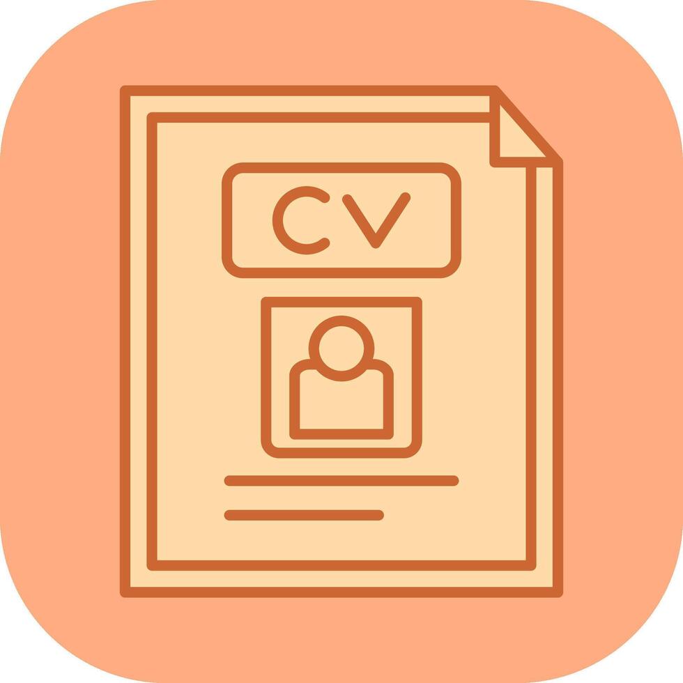 CV vektor ikon
