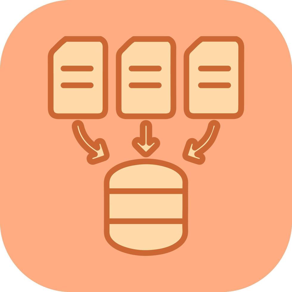 Vektorsymbol für die Datenerfassung vektor