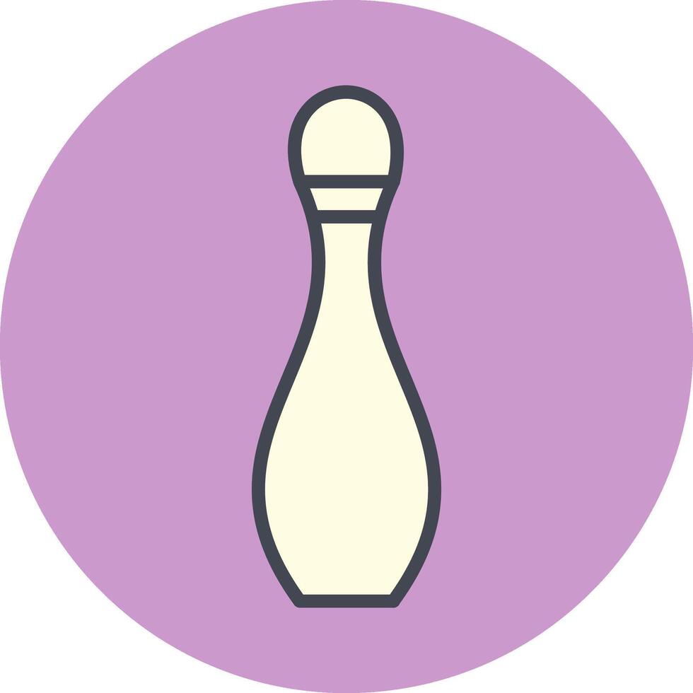 Bowling-Pin-Vektor-Symbol vektor