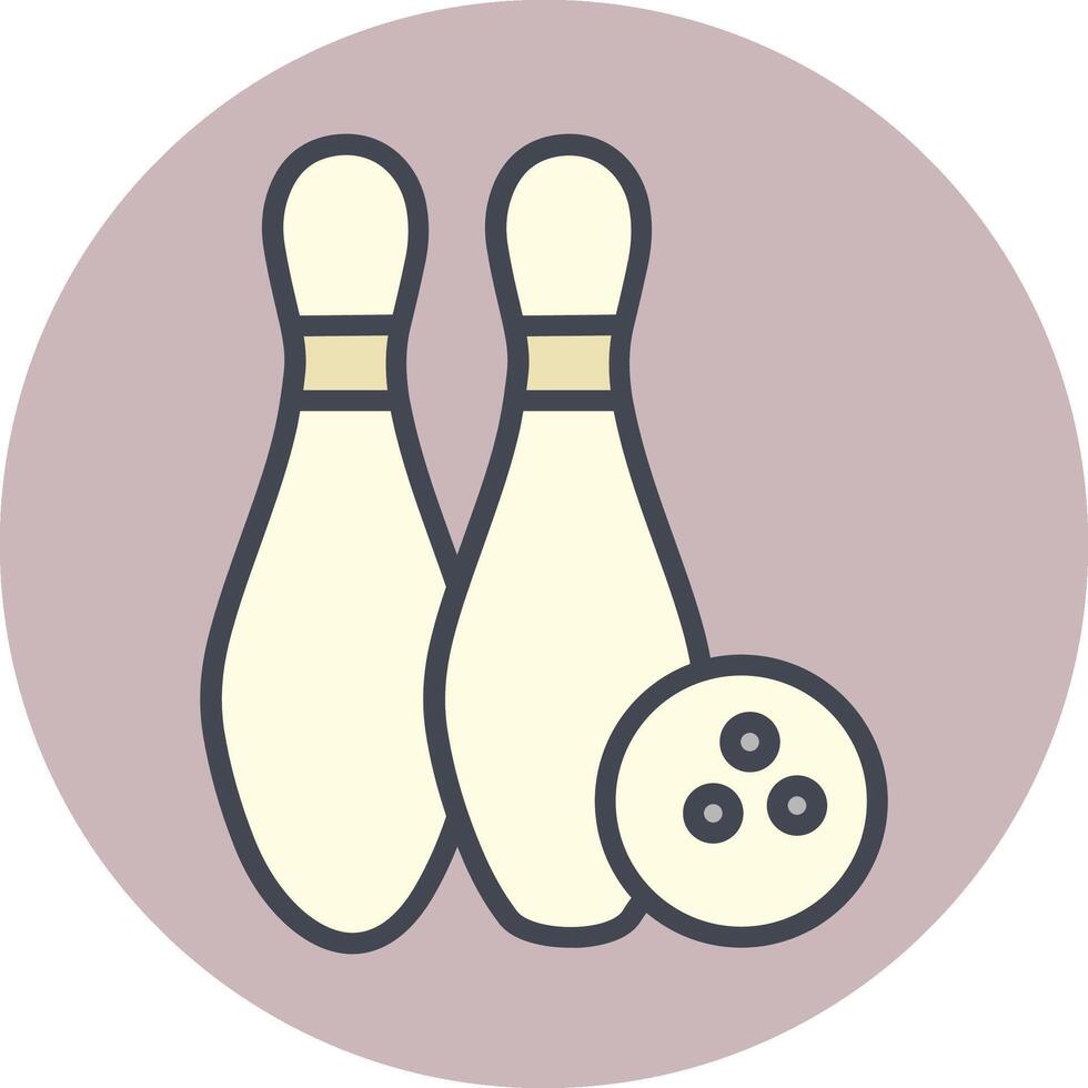 Bowling-Vektor-Symbol vektor