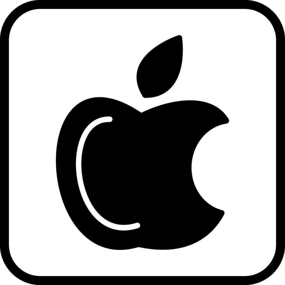 äpple logotyp vektor ikon