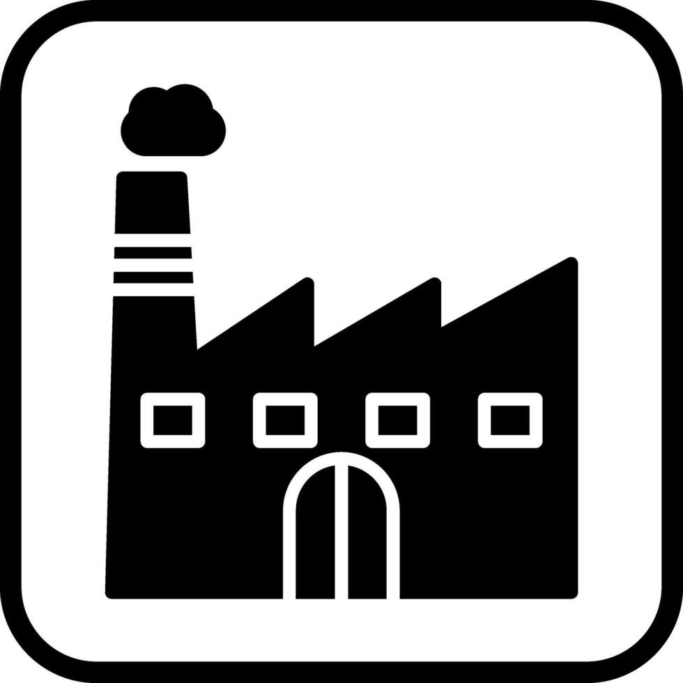 Fabrik-Vektor-Symbol vektor