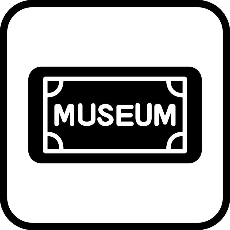 Museum-Tag-Vektor-Symbol vektor