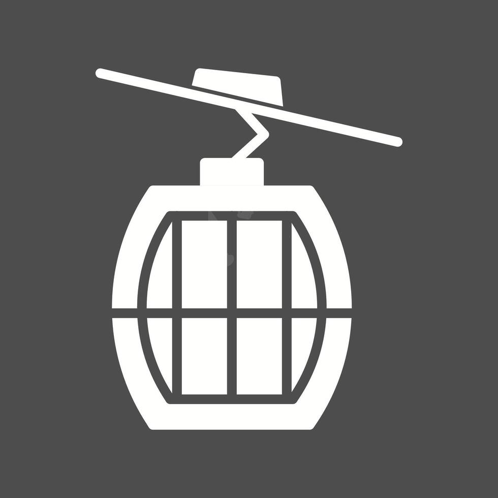 Seilbahn-Vektor-Symbol vektor