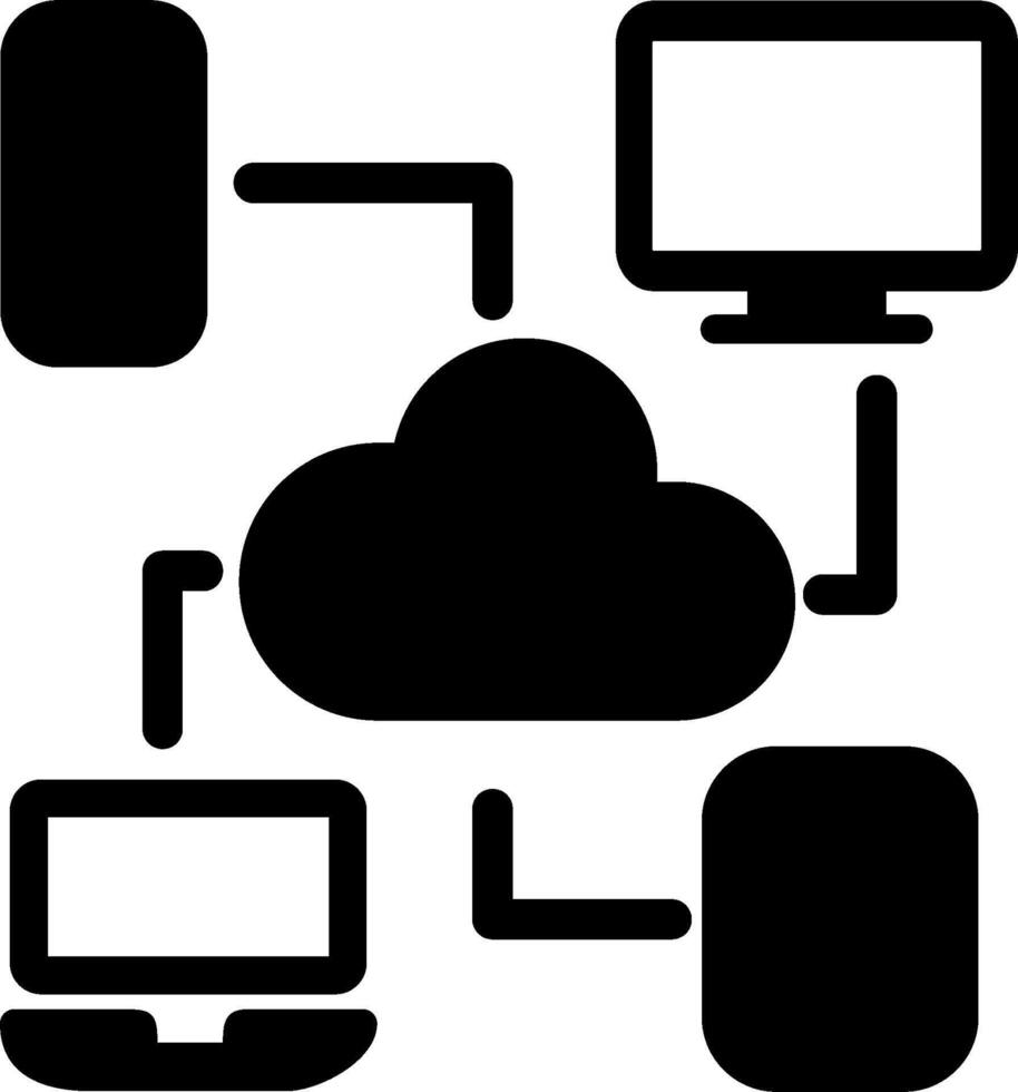 Cloud-Computing-Vektorsymbol vektor