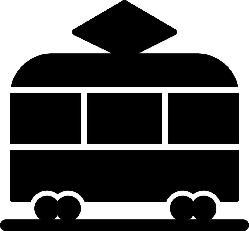 Straßenbahn-Vektor-Symbol vektor