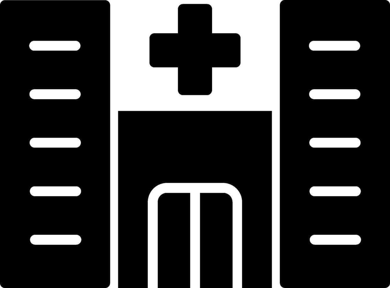 Krankenhaus-Vektor-Symbol vektor